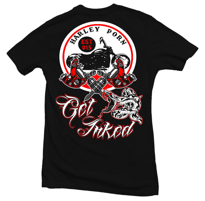 HarleyPorn Snake Tattoo T-Shirt